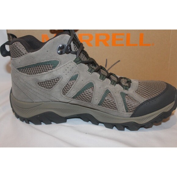Merrell Mens Oakcreek Mid Waterproof Boots Hiking Trail Shoes SZ 10 BOULDER NIB - Picture 6 of 7